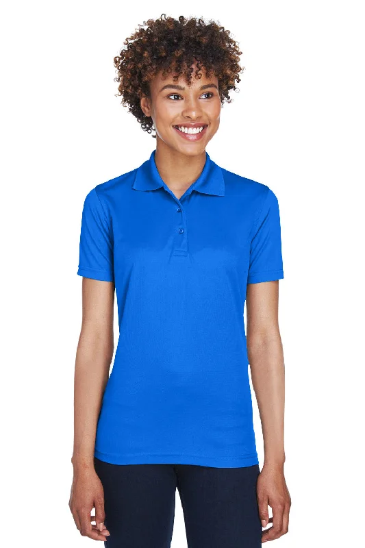 roll-up sleeve shirts -UltraClub Womens Cool & Dry Moisture Wicking Short Sleeve Polo Shirt - Royal Blue