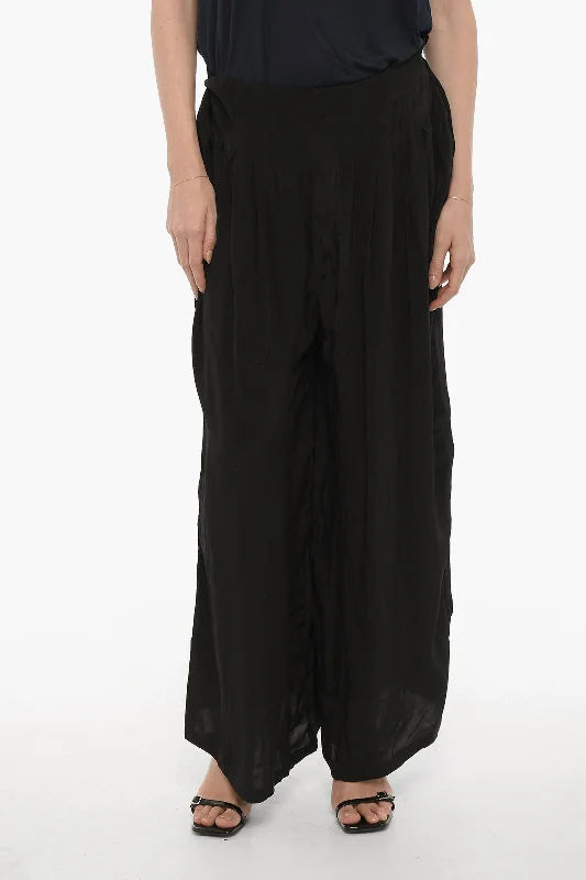 Pants for relaxed but chic wear -AllSaints Sheer Fabric HEZZY Pants with Drawstring Waist