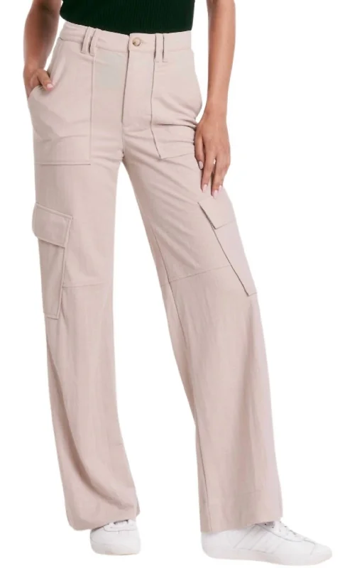 Pants for trendy looks -Cairo Cargo Pants In Moonstone