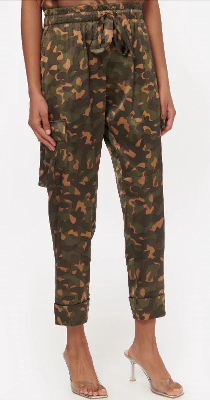 Pants for casual fashion wear -Carmen Cargo Pant In Camo