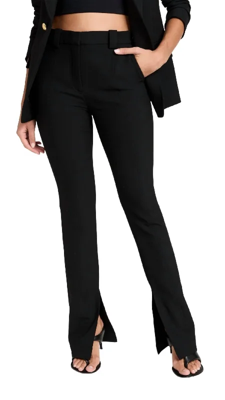 Pants for chic travel outfits -Carson Pant In Black