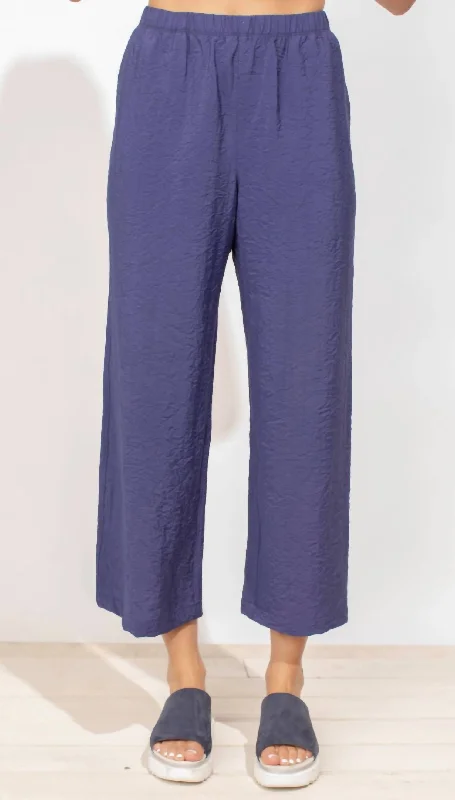 Pants for professional event wear -Crinkle Easy Pant In Navy