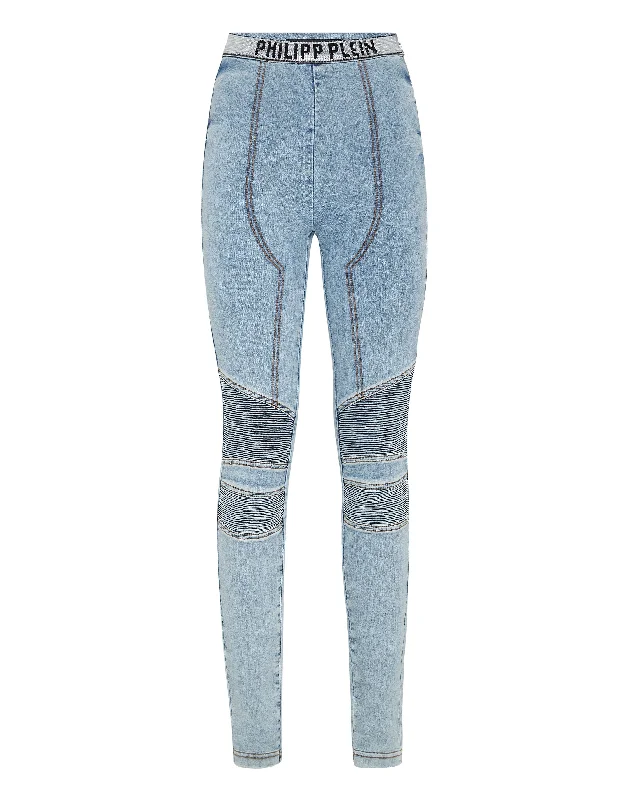 Pants for warm-weather outings -Denim Super Stretch Leggins