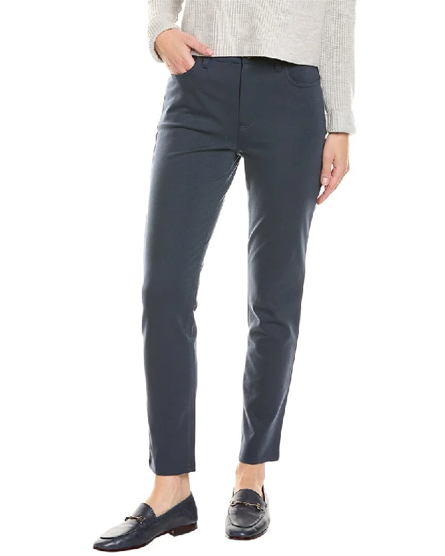 Pants for laid-back styling -EILEEN FISHER Petite High-Waist Slim Jean