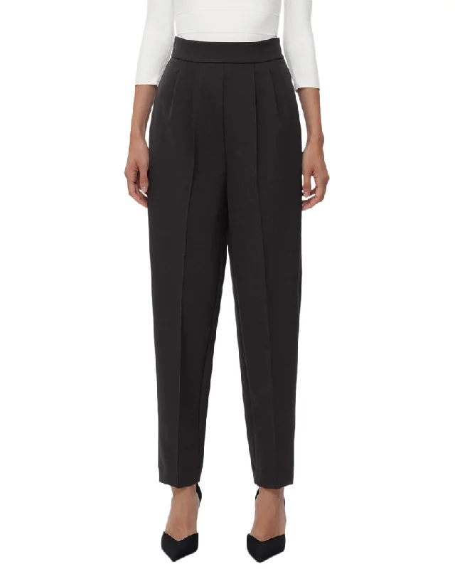 Pants for chic layering looks -Hervé Léger High Waist Pleated Tapered Pant