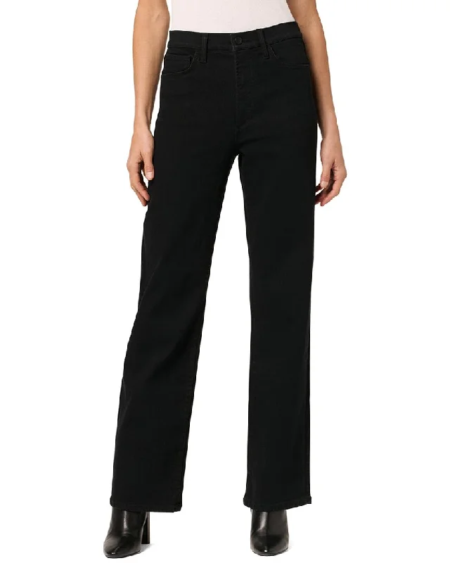 Pants for cozy home wear -JOE'S Jeans Black Rinse Wide Leg Jean