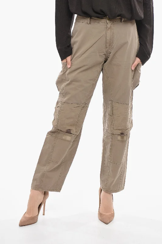 Pants for easy everyday style -John Elliott Hidden Closure Solid Color Cargo Pants