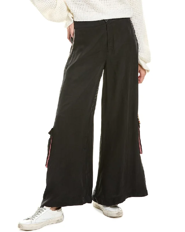 Pants for fashion-conscious men -Johnny Was Clementine Palazzo Cargo Pant