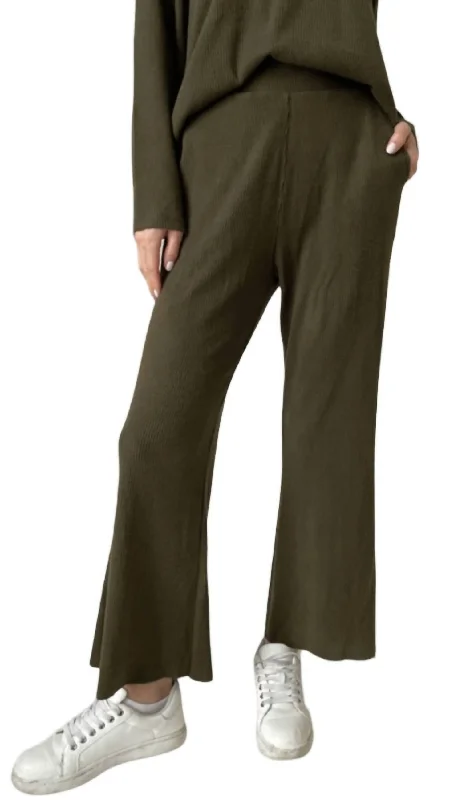 Pants for tall men -Lazy Sunday Lounge Pants In Army Green