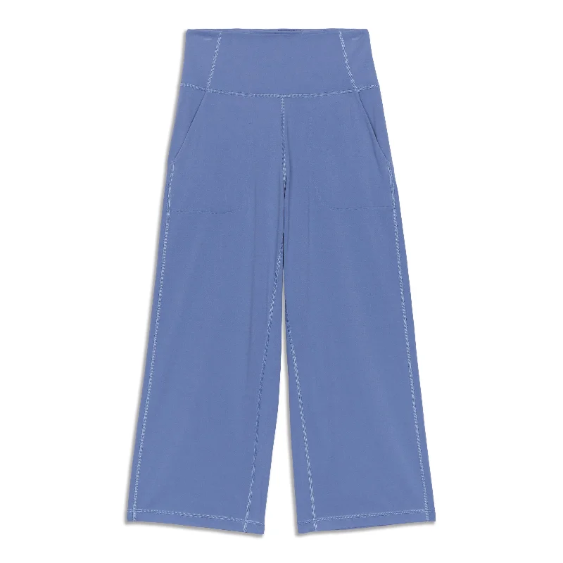 Pants for laid-back evening events -lululemon Align™ Super-High-Rise Wide Leg Crop - Resale