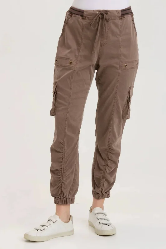 Pants for cold weather -Maxime Jogger Pants In Craft Pigment