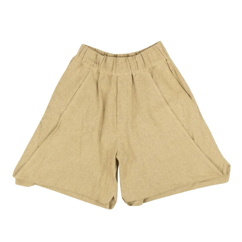 Pants for yoga pants styling -Palomo Linen Blend Shorts - Beige