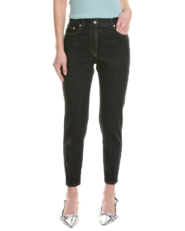 Pants for office essentials -Peserico Dark Indigo Straight Jean