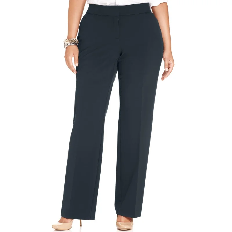 Pants for versatile date-night looks -Plus Womens Straight Leg Pants