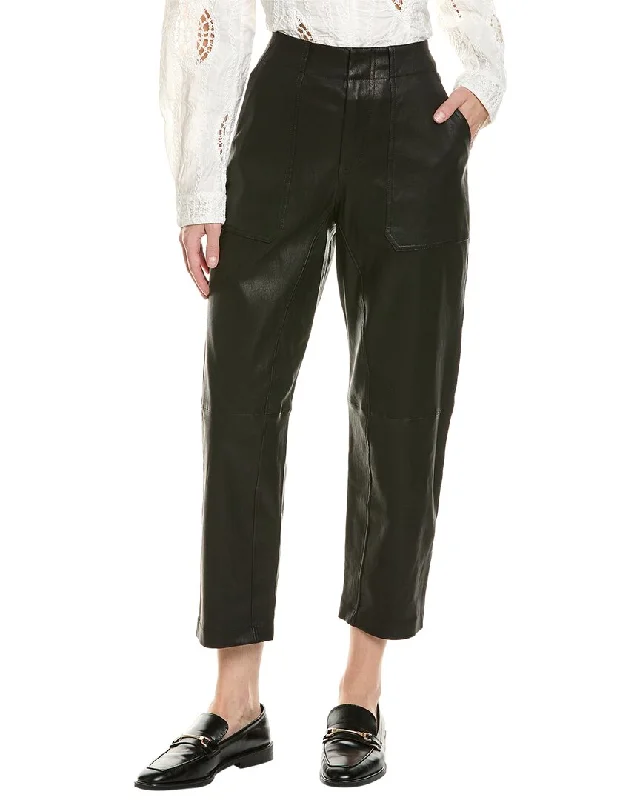 Pants for fun family outings -rag & bone Leyton Leather Workwear Pant