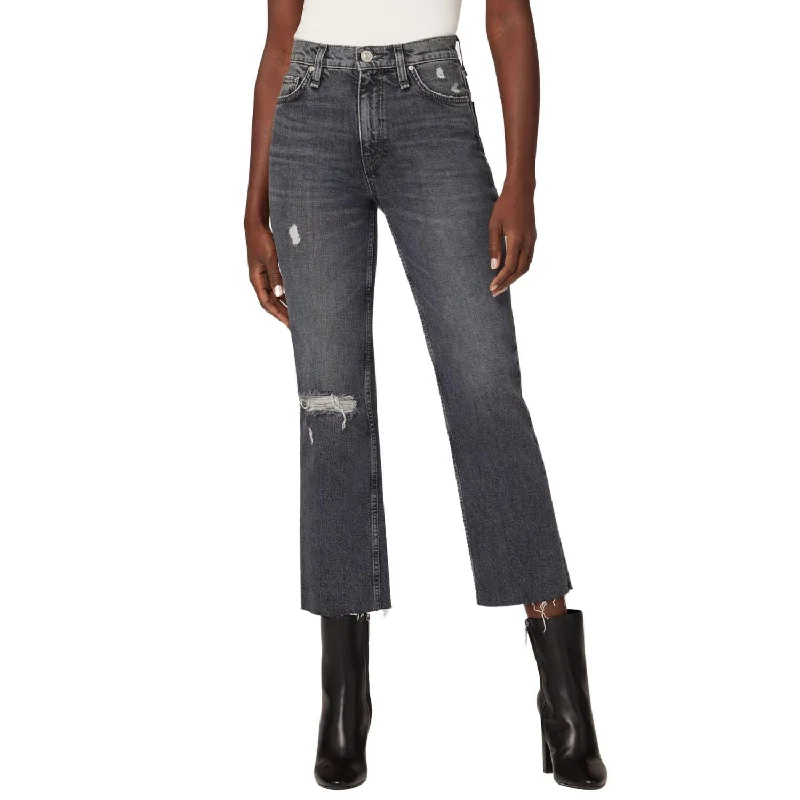 Pants for casual brunch looks -Remi High-Rise Straight Crop Jean In Cosmos