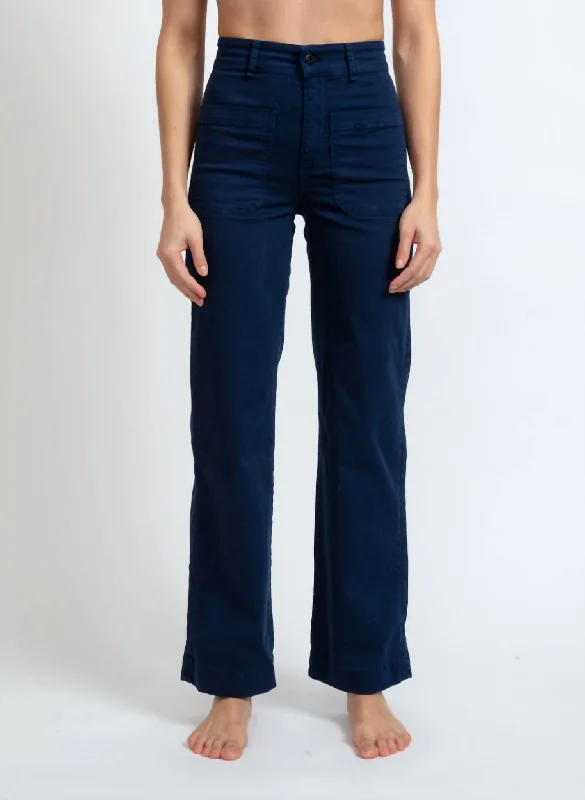 Pants for casual wear -Sailor Twill Pant In Navy