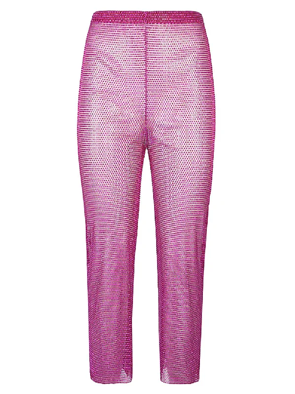 Pants for athletic wear and leisure -Santa Brand Women's Trousers pink