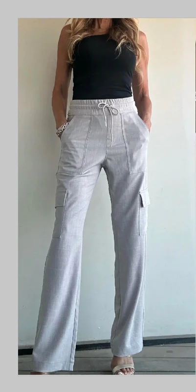 Pants for sporty summer looks -Sapir Pants In Grey