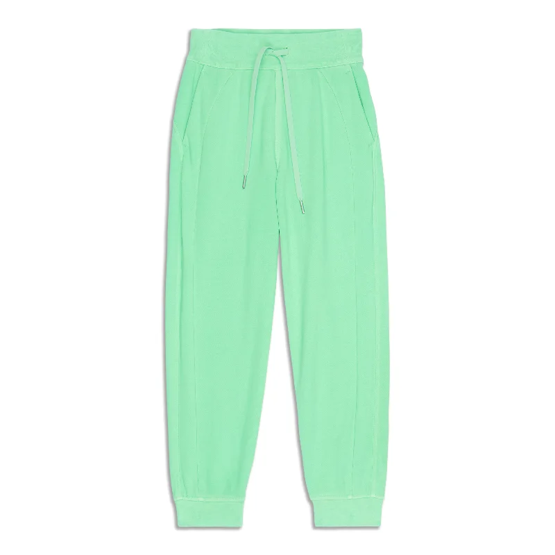 Pants for smart-casual work style -Scuba High-Rise Cropped Jogger - Resale