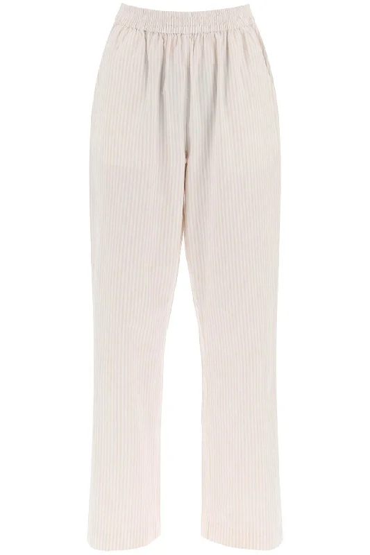 Pants for stylish event wear -Skall Studio Women's "Organic Cotton Striped Claudia Pants"