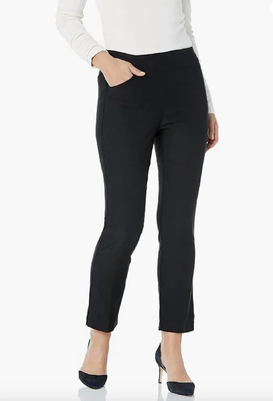 Pants for everyday casual looks -Tri Flatten It Ankle Pant In Black