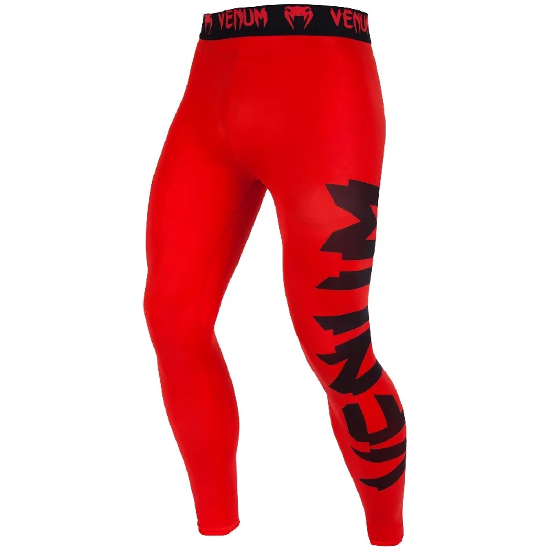 Pants for laid-back styling -Venum Giant Compression Tights - Red/Black