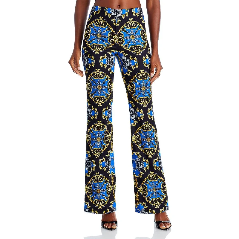 Pants for athletic-chic looks -Womens Aztec Print Casual Wide Leg Pants