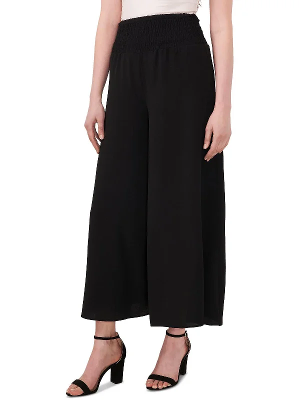 Pants for sporty event outfits -Womens High Rise Wide Leg Ankle Pants