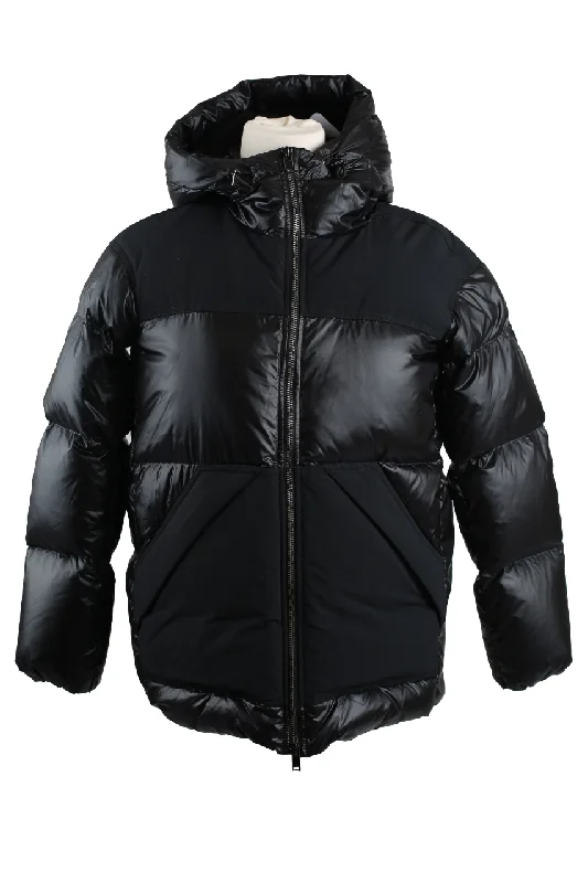 Jacket for upscale events -Faux Shearling Lined Down Puffer Jacket